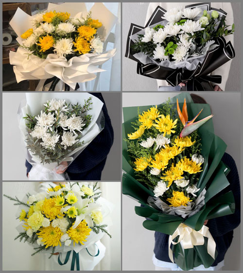 贵州贵阳花溪区党武乡果落村白事花束代送
